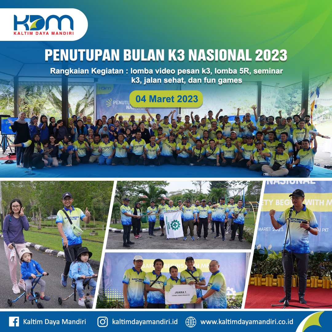Kegiatan Penutupan Bulan K3 Nasional 2023 PT Kaltim Daya Mandiri