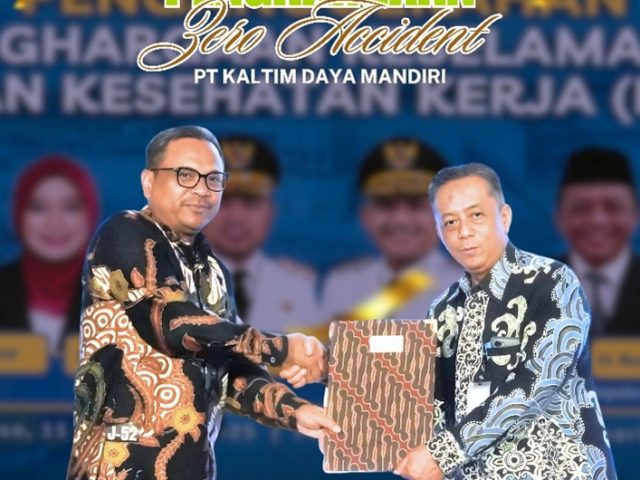 PT Kaltim Daya Mandiri Raih Penghargaan Zero Accident 2025 dari Pemerintah Provinsi Kalimantan Timur