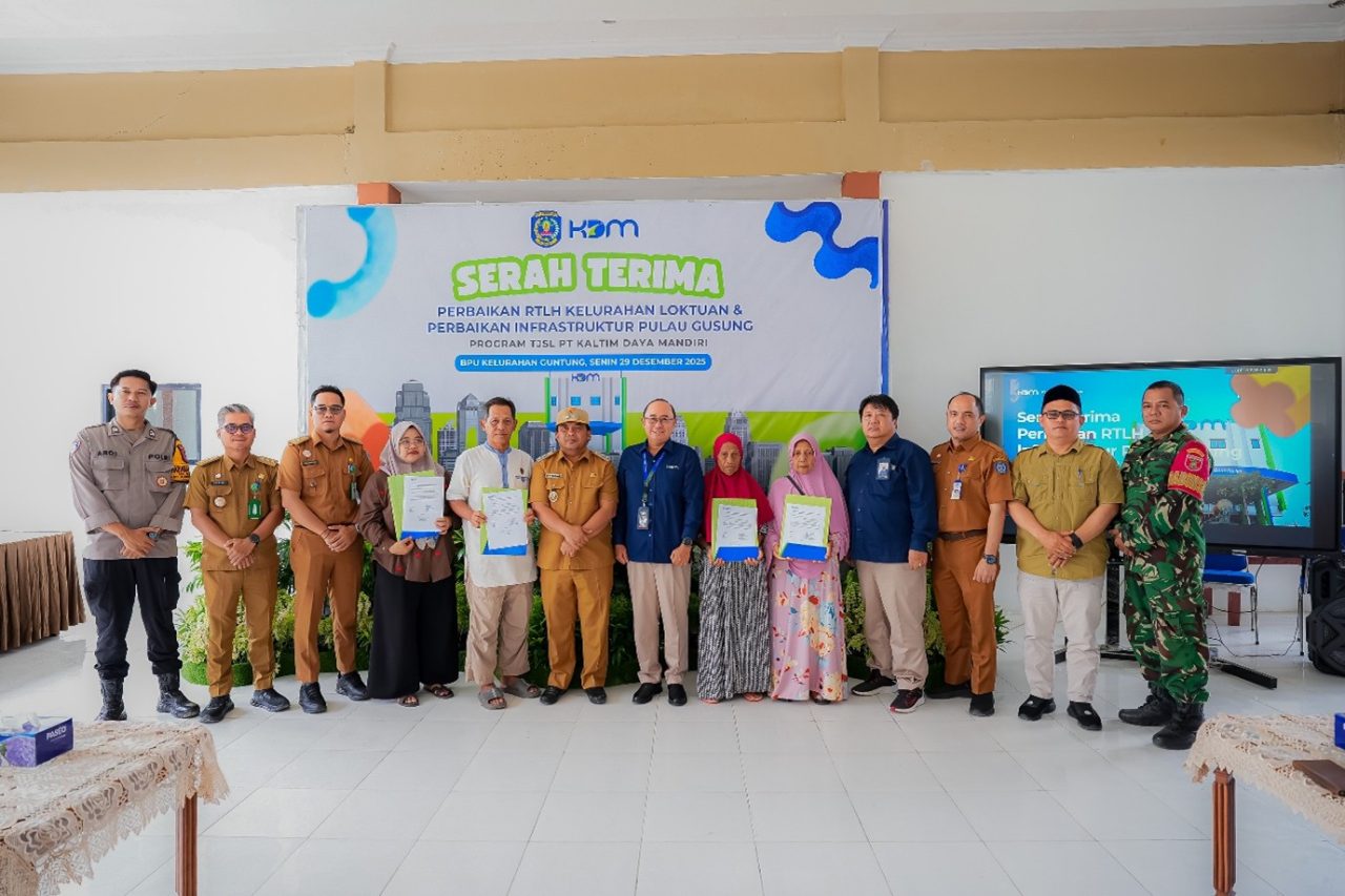PT Kaltim Daya Mandiri Serahkan Bantuan TJSL Perbaikan RTLH Kelurahan Loktuan & Infrastruktur di Pulau Gusung, Perkuat Komitmen Pembangunan Berkelanjutan
